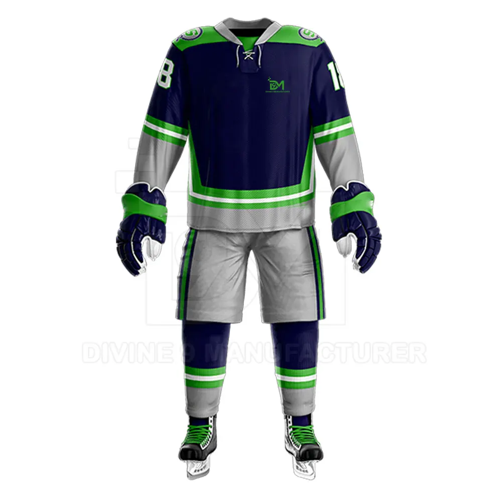 Sports wear Men Ice Hockey Uniform Premium Quality Ice Hockey Uniform Customized Logo Adult Wear Uniform