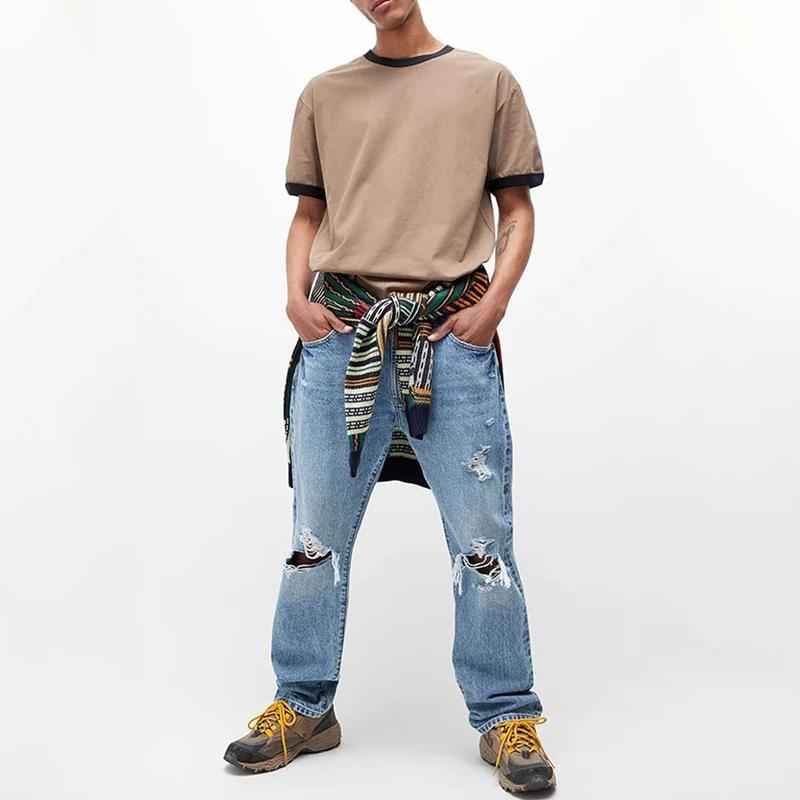 oem custom unisex ringer t shirt manufacturers odm retro cotton round neck t shirts ringer t shirts