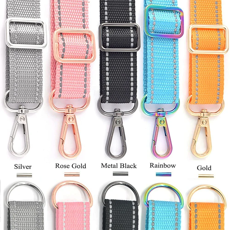 25mm Alloy Tri Glide Buckle Square Slider Buckle Bags Parts Hardware For Bag Strap Webbing Adjustable Buckles