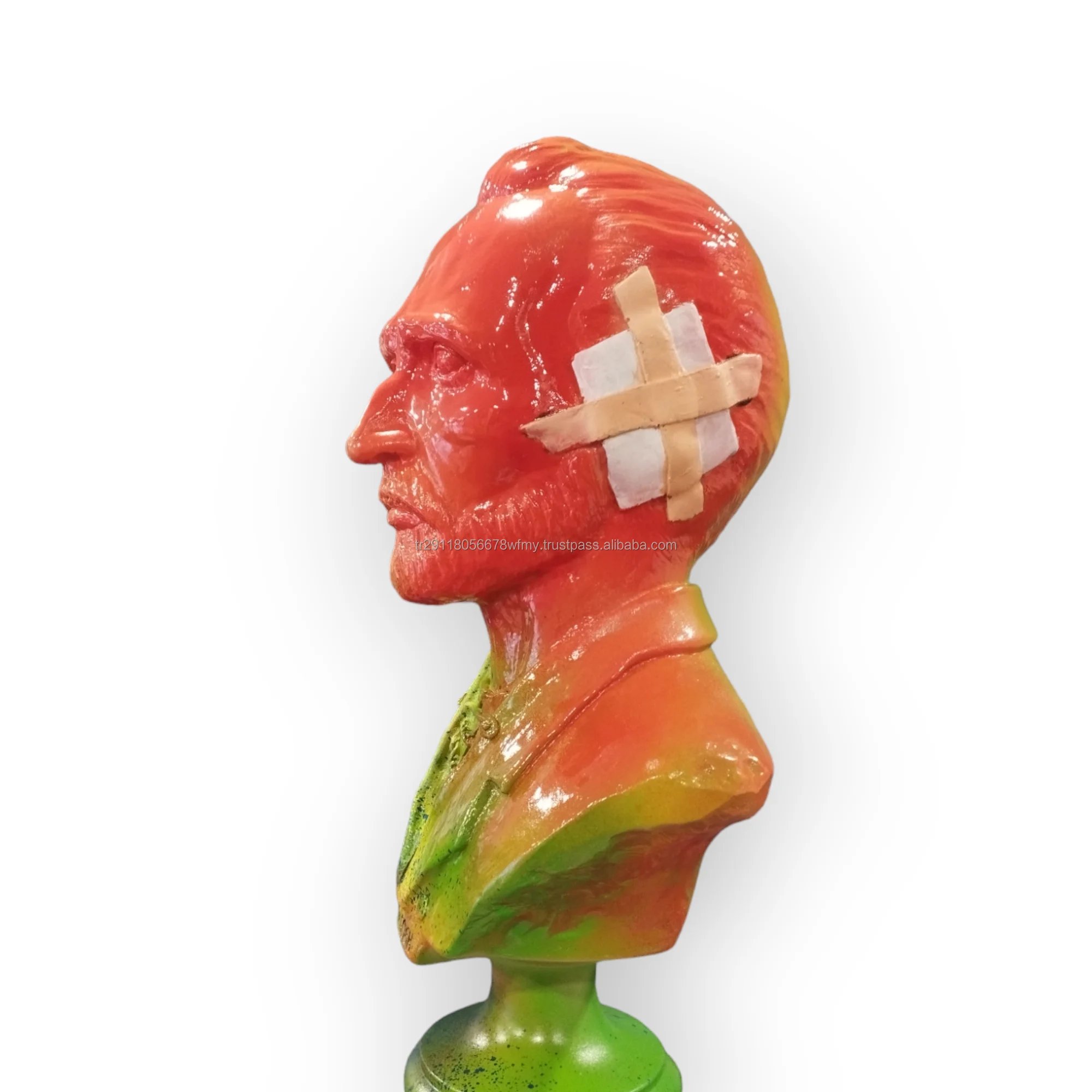 Van Gogh Bust Statue Resin Pop Art Sculpture For Modern Home Decoration Starry Night Accent Restaurant Interior or outdoor decor