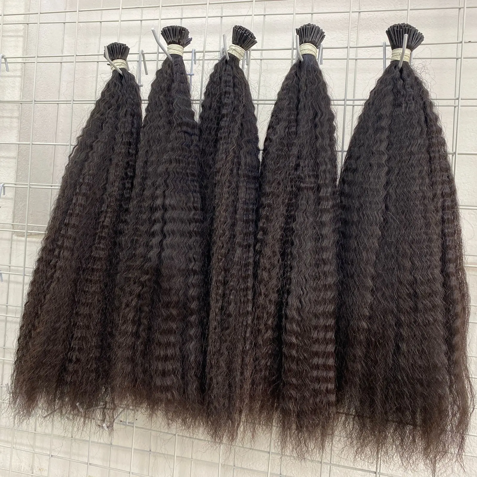 Customized Color Pre Bonded Cuticle Remy Aligned Keratin U Flat I Tip Human Hair Extensions