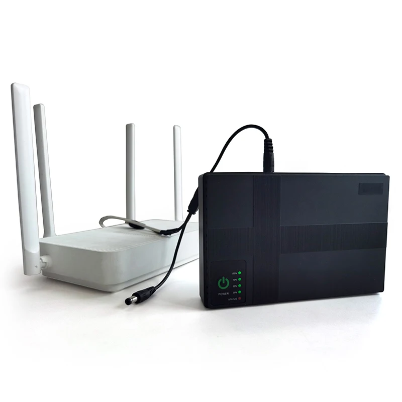 HKIVI DC mini ups for wifi router 20000mah 8800mah poe ups 10400mah Output 9v 12v 15v 24v mini ups for router and modem