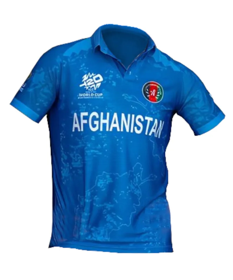 New Arrival Cricket Jerseys 2024 T20 Cup Match Jersey Custom Sublimation Factory Direct Afghanistan Cricket Jersey