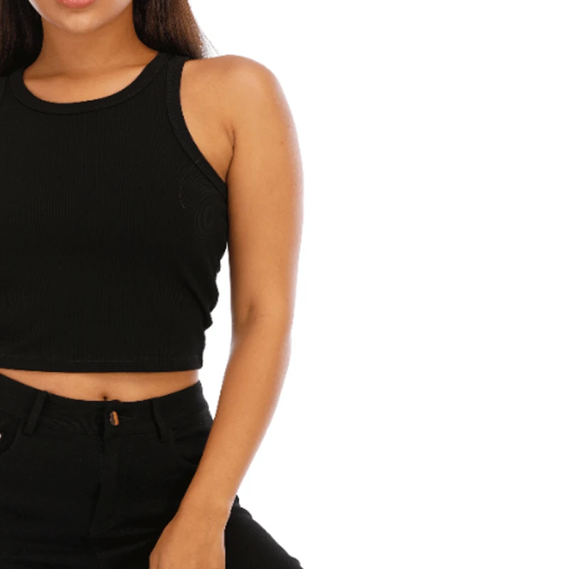 Crop Top Women Sexy Solid Summer Vest Sleeveless Cool Streetwear Club High Street Female Casual Crop Tops