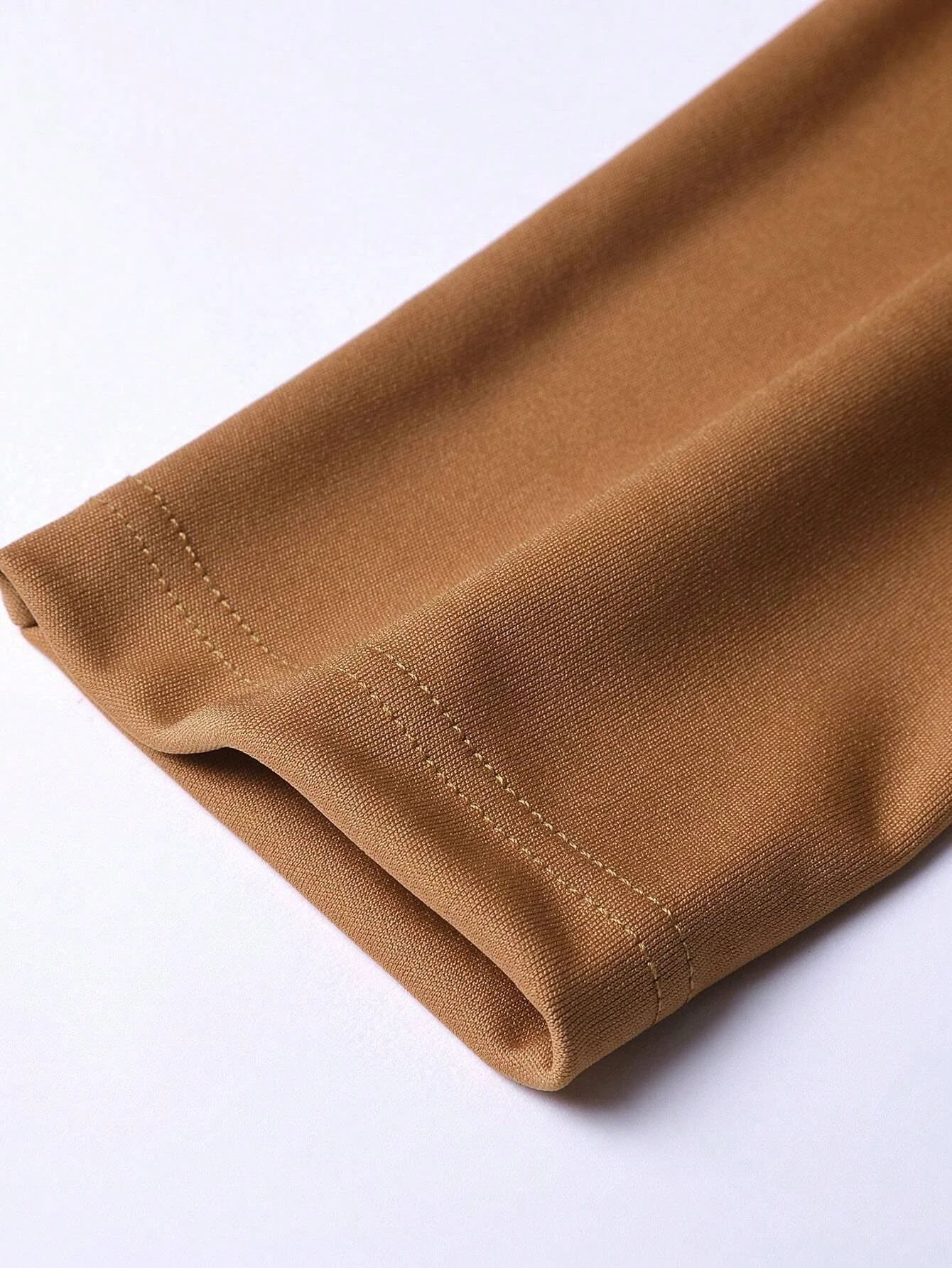 Custom Logo Printing T Shirt Casual Style OEM Service Mens Long Sleeve T Shirts Full Sleeve Brown Shirt For Men