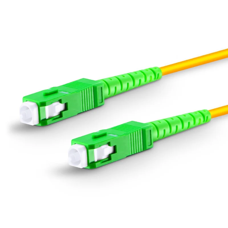 Optic Fiber Patch Cord SC APC Singlemode Simplex PVC LSZH 3.0mm Optical Fiber Patch Cord