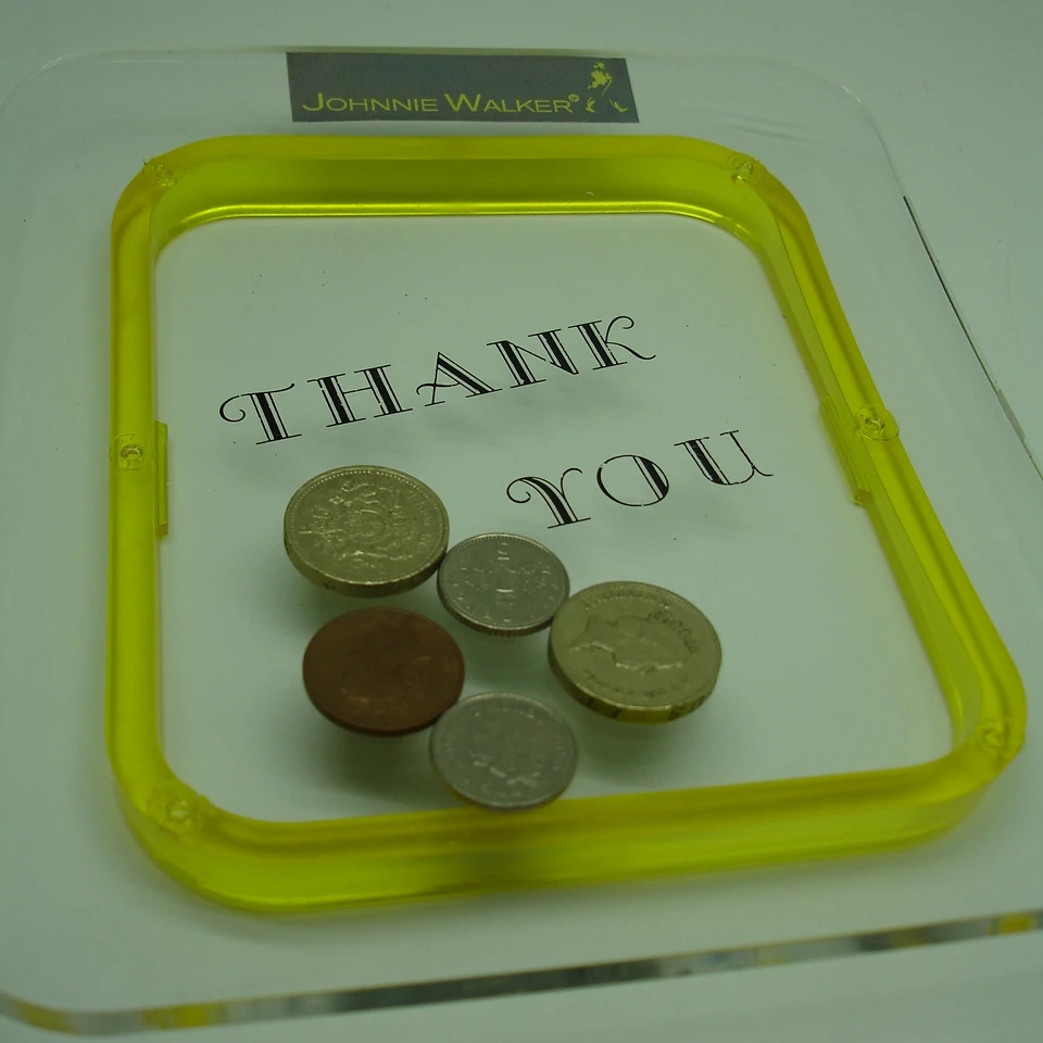 Акриловый поднос для денег, поднос для монет