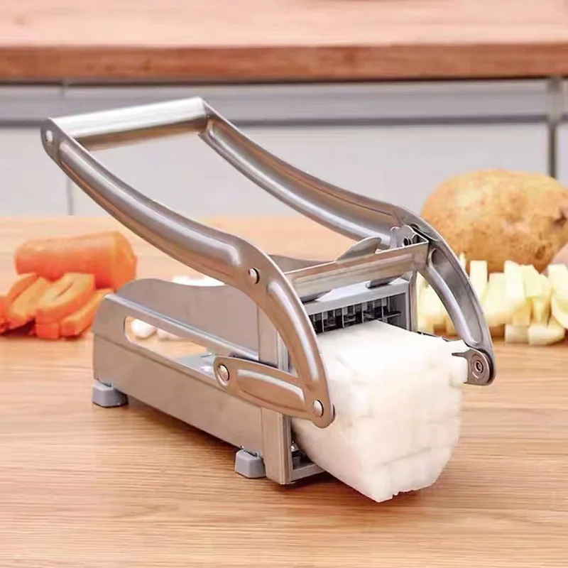 Professional Restaurant Home Use Slicer Stick Shape French Fries Manual Stainless Steel Potato Cutter
