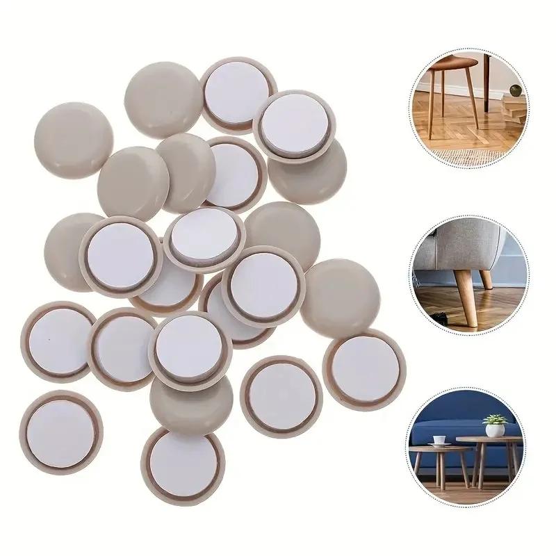 20 Furniture Sliders, Plastic Furniture Leg Sliders