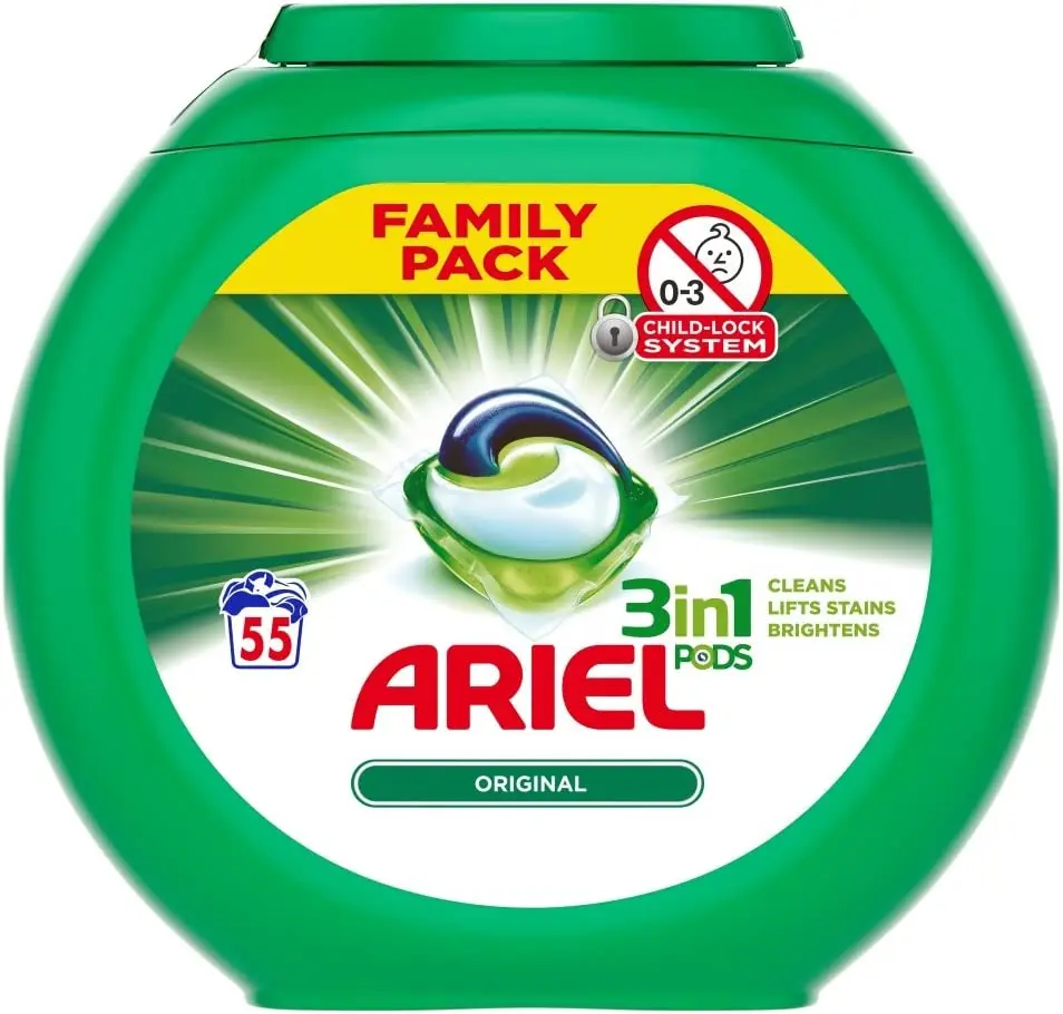 Ariel Original 3-In-1 Pods Family Pack, 1558 g