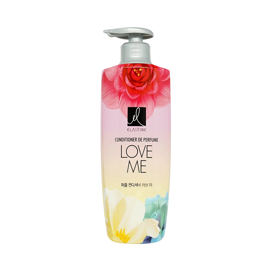 ELASTINE Perfume Shampoo 600ml, Conditioner 600ml, Kiss The Rose, Love Me, Pure Breeze Made In Korea