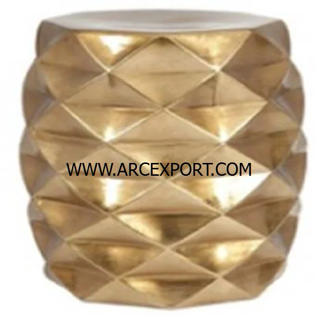 Hammered Gold Plated Metal Center Table Luxury Fancy Decorating Handmade Large Size Metal Home and Events Center Table In India