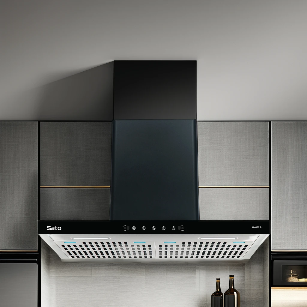 SATO HM037.B Flat Glass Range Hood Cooker Hood With Durable 3-mode Motor Powerful Suction For OEM/ODM