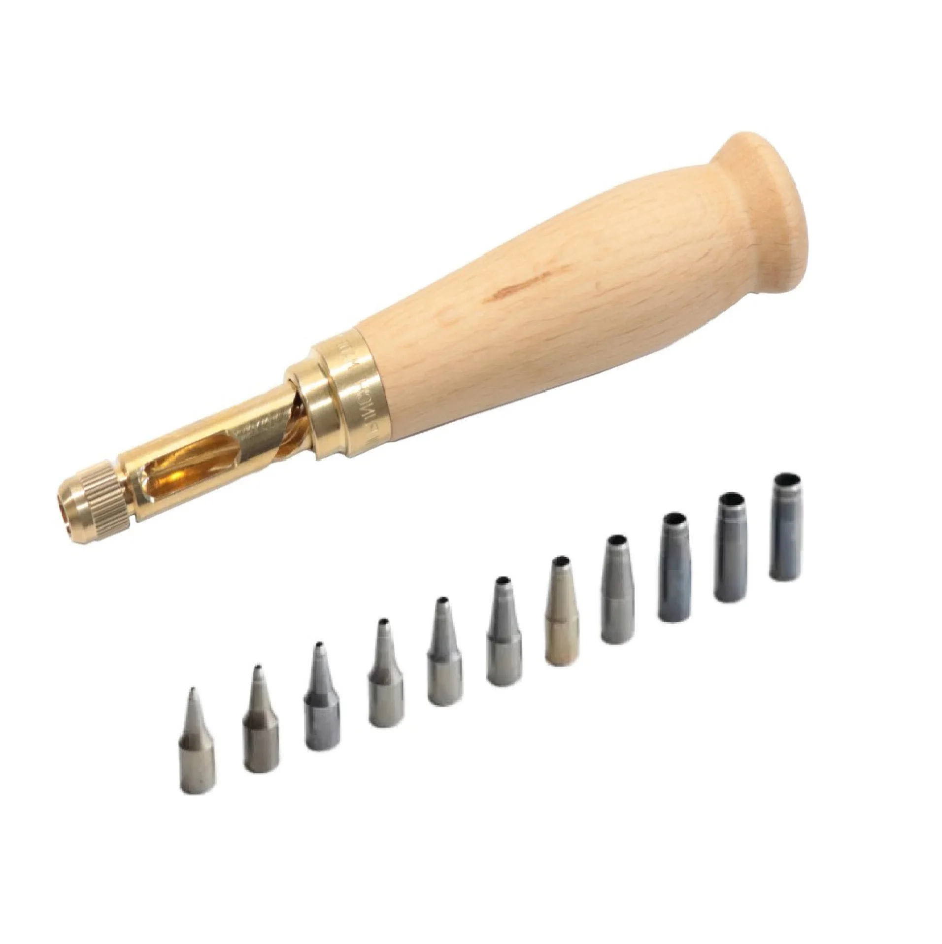 Japanese Manual Screw Leather Shapes Portable Punch Hole Tool