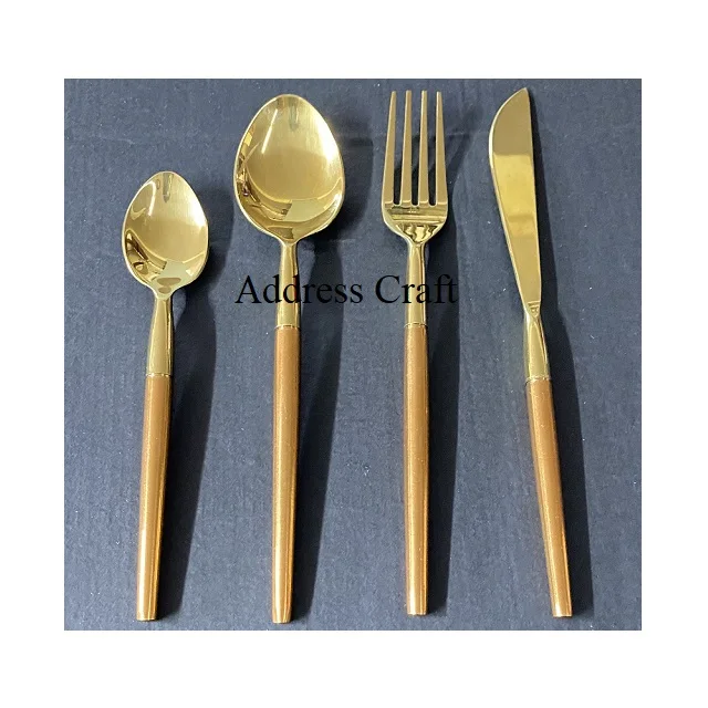 High Quality Stainless Steel Flatware Set Tableware Silver Cutlery of 5 Pcs Dinner Fork Dessret Knife and Spoon Set Table Decor