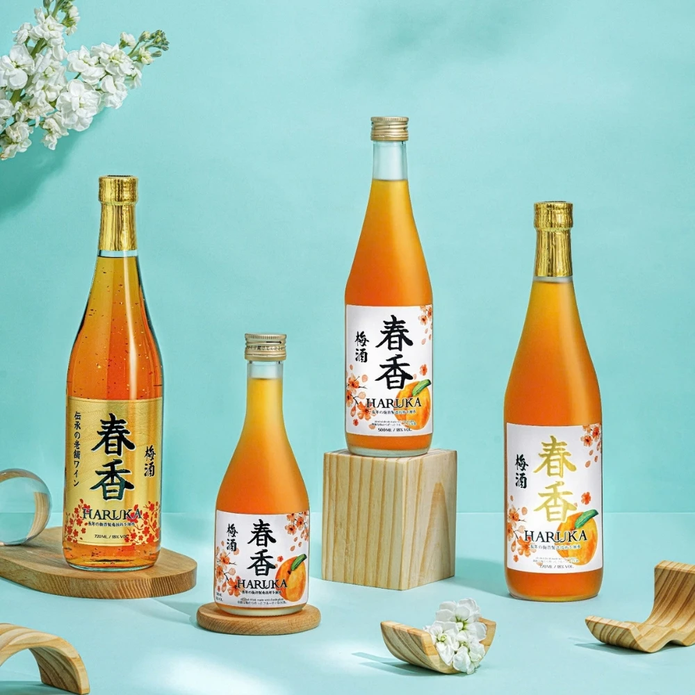 Haruka Umeshu Apricot Wine Good Price Fruit Flavored Ready To Drink 500Ml Alcoholic Beverage Made In Vietnam Manufacturer