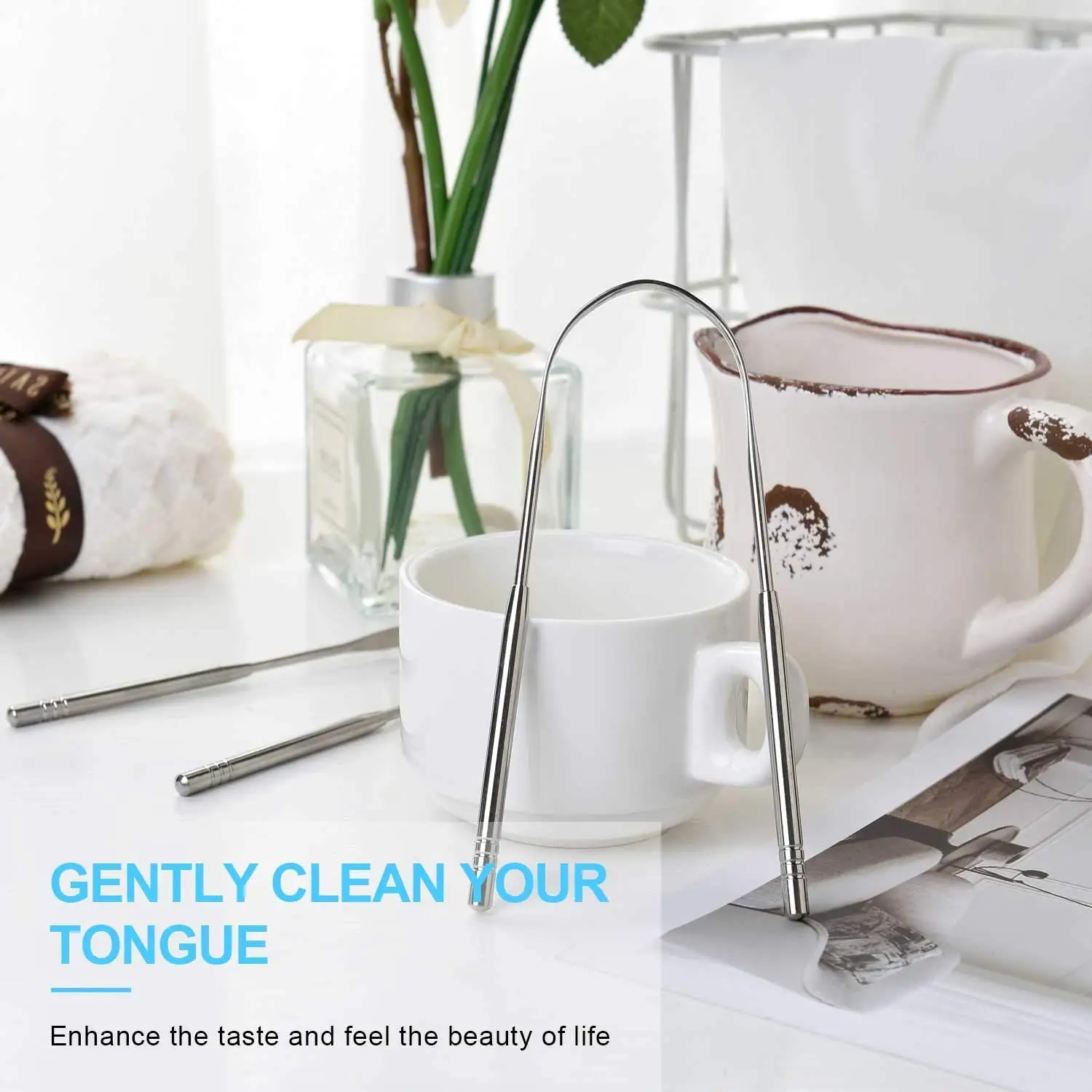 Best Selling Products Tongue Scraper - Stainless Steel Tongue Cleaner and Scraper Stainless Steel Tongue Cleaner