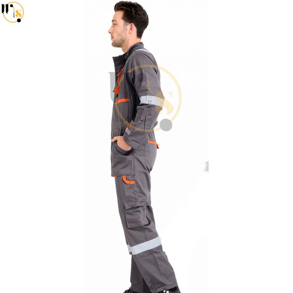 Custom Made Worker Wear Coverall Working Uniform Cotton Polyester Safety Clothing Plus Size Breathable Safety Work Wear