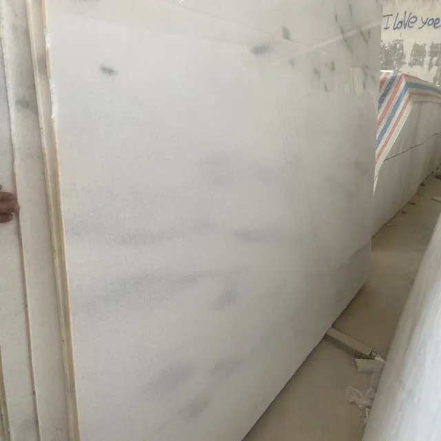 Premium grade of white dolomite marble stone slab for countertops