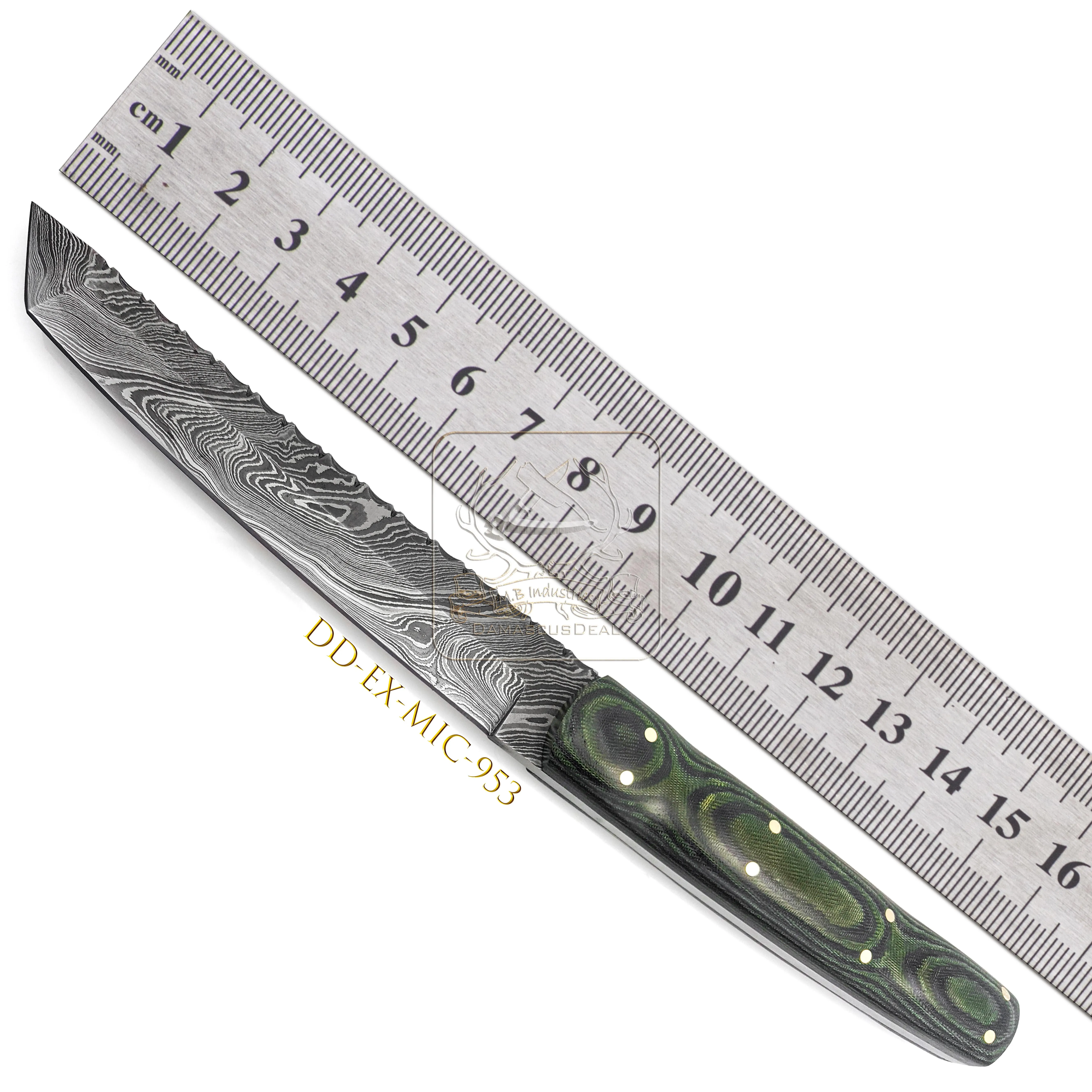 DD-EX-MIC-950 Damascus Steel Pocket Knife 192 Layers Outdoor Bushcraft Survival Hunting Knife G10 Marble Micarta Handle Camping