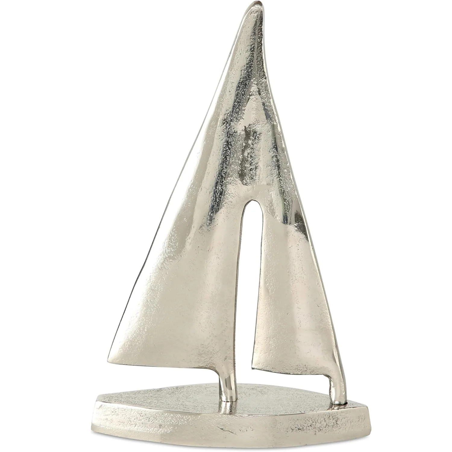 Hot Selling Decorative Modern Design Whole House Worlds Silver Spinnaker Boat Sculpture Wholesale Price For Home Office Decor