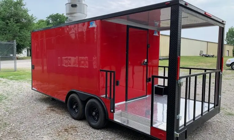 Mobile Food Trailer restaurant equipment Pizza Customized Hot Key Long Power Outdoor Packing Wheels