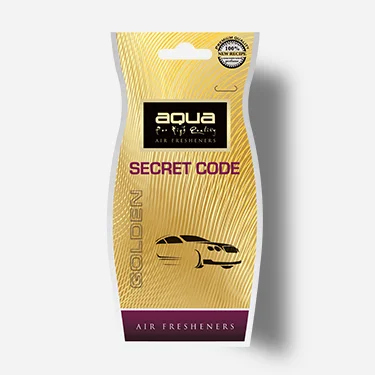 Perfumes Paper Air Freshener New Cars Accessory Aqua gold Series Customize Blue Color Feature Eco Material Origin