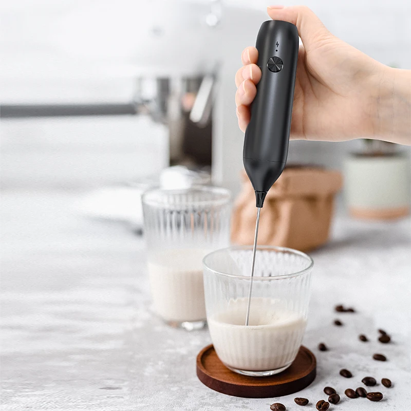 Automatic Electric Powered Portable Battery Mini Coffee Maker Milk Kitchen Frother Mixer