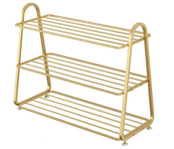 Black Iron Metal Shoe Racks Adjustable Metal Rack Wardrobe Accessories Wardrobe Cabinet Metal Shelves Storage Rack