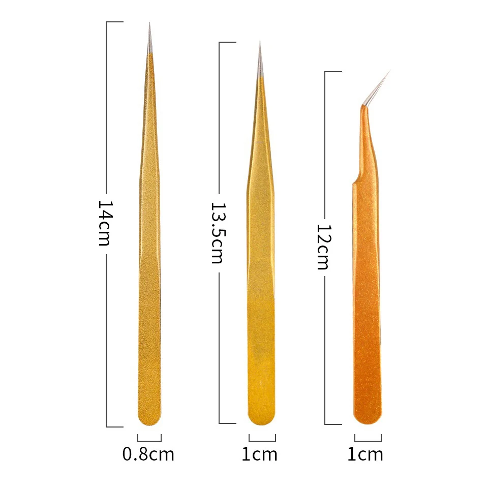 Eyelash Tweezers For Eyelash Extension High Quality Custom Logo Professional Eyelash Volume Tweezers