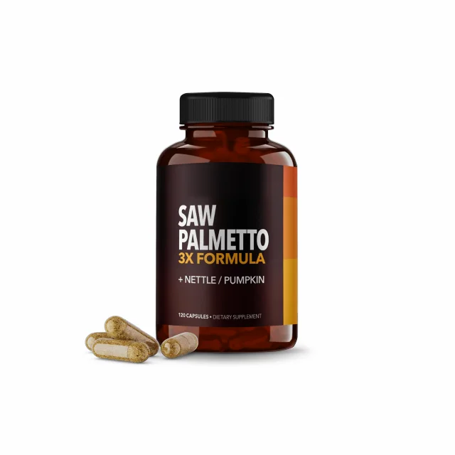 Pure & Natural Saw Palmetto Capsules with Pumpkin Seed and Stinging Nettle | Herbal Supplements |