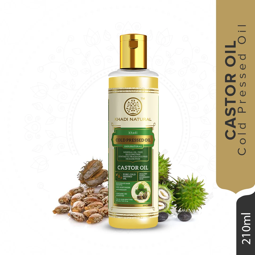 Khadi Natural Cold Presses Castor Oil 210Ml