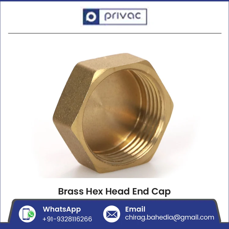 Best Price Female Threads Pipe End Cap Brass Hex Head End Stop Fitting for Air Gas Water Pipe Line