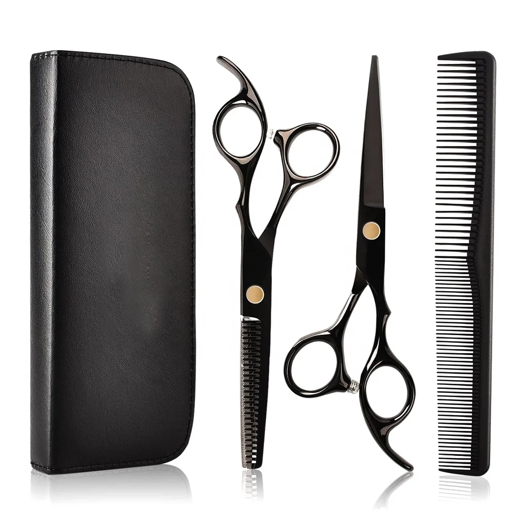 High Quality Professional Stainless Steel Hair Cutting Scissors Set Sharp Blade Tip for Men/Women for Barber/ Salon/ Home Use