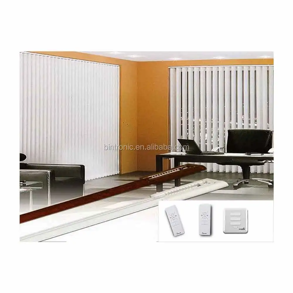Bintronic Taiwan Aluminum Rail For Motorized Vertical Blinds Vertical Curtain Rods In Dubai