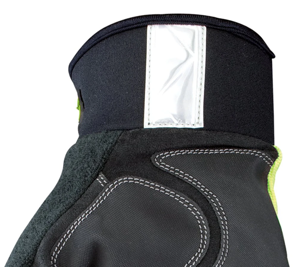 2022 Reflective Coating Winter Gloves Waterproof With Non Slip Finger and Thumb Grip Gloves Synthetic Leather 1938-OEM