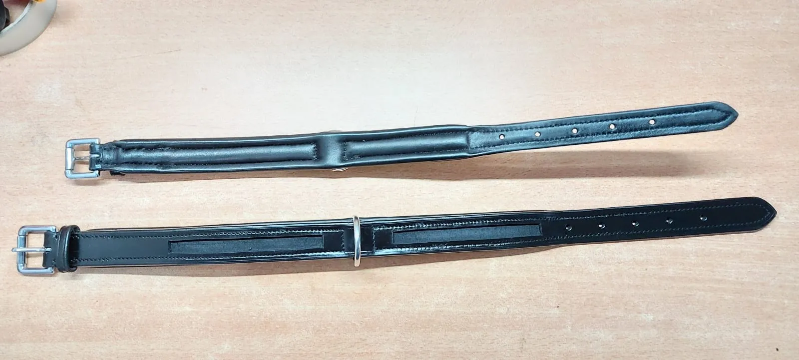 High Quality Luxury Dog Harness Empty Divided Channel Leather with Soft Padding Brass Metal Hardware Comfortable Fit