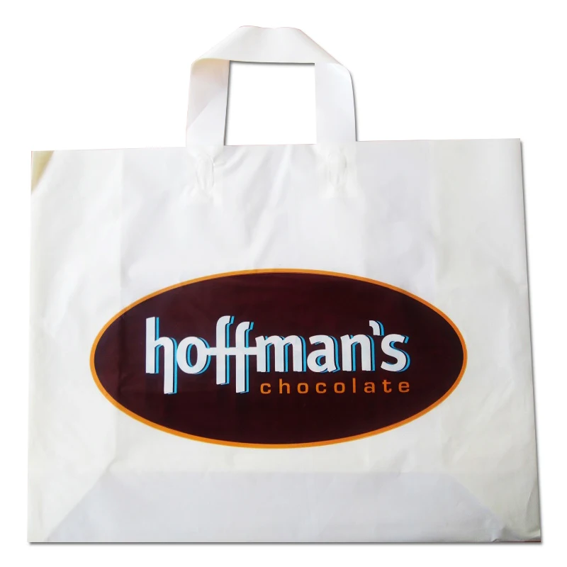 Soft loop plastic carry bags, also known as  handle bags, are produced in Vietnam feature handles for easy carry