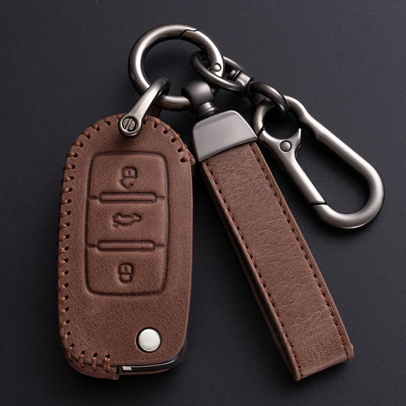 Car Key Cover Caso for VW Golf 8 Mk8 2020 for Skoda Octavia 4 8 A8 MK4 Group 2021 Seat Leon Remote Control Cases Keychain Holder