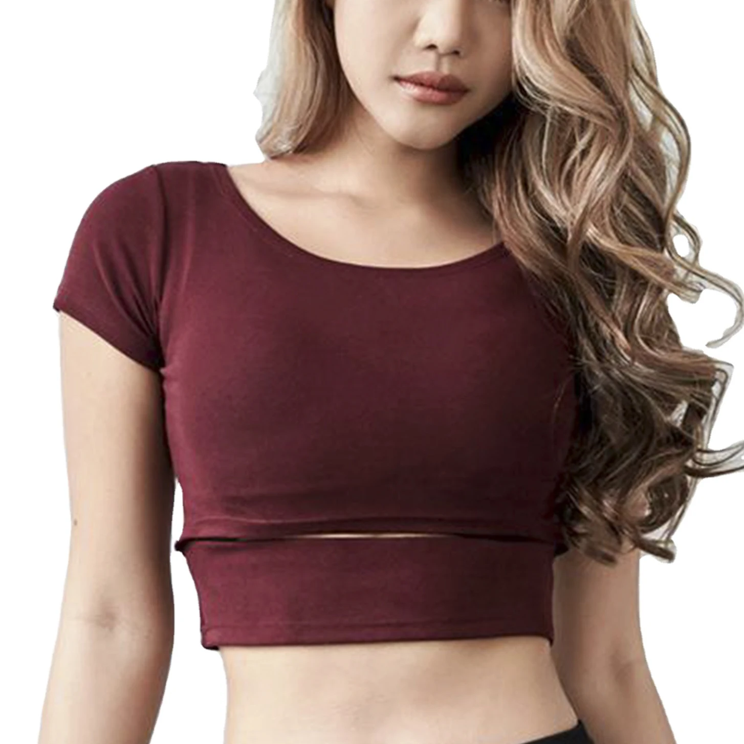 Latest Design Women Crop Top t-Shirts Wholesale Price New Style Women Crop Top t-Shirts sexy crop top