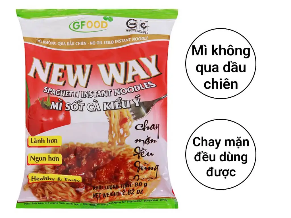 Spaghetti instant noodles Vietnam famous noodles instant noodles 80 grams Wholesale Best Seller