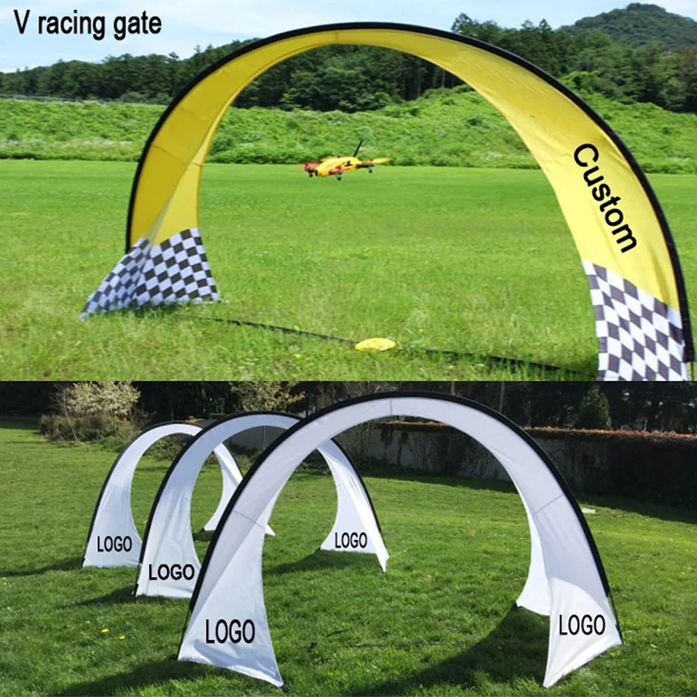 Custom Arch Door U Shape Fiberglass Display Frame Pole Fpv Flying Racing Gate for Outdoor Drone Competition