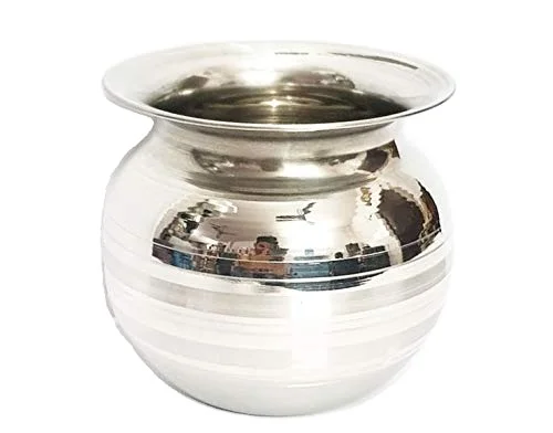 Premium Stainless Steel Water Pot 1 Piece 1.5 Litre Multipurpose Serving Metal Lota Mirror Polish Food Grade Milk Pot