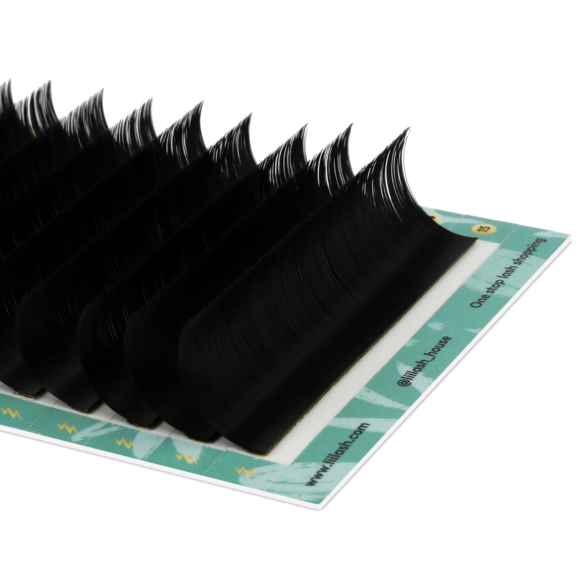 Custom logo cashmere pbt lashes dark silk volume lash trays stable curl wholesale lash supplies