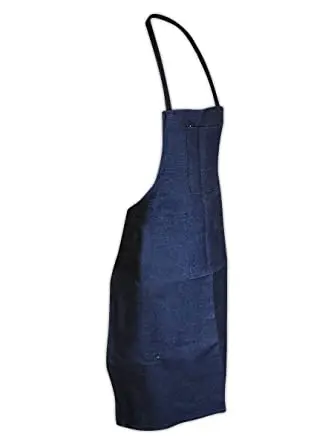 Custom Retro Denim Apron Women Restaurant Uniforms Hotel Bar Cotton Staff Adjustable Work Denim Aprons Wholesale for Men ODM