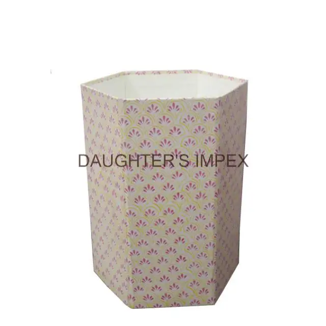 Best Selling High Quality Eco-Friendly Household Office Hotel Use Paper Dustbin for Export Selling from Indian Exporter