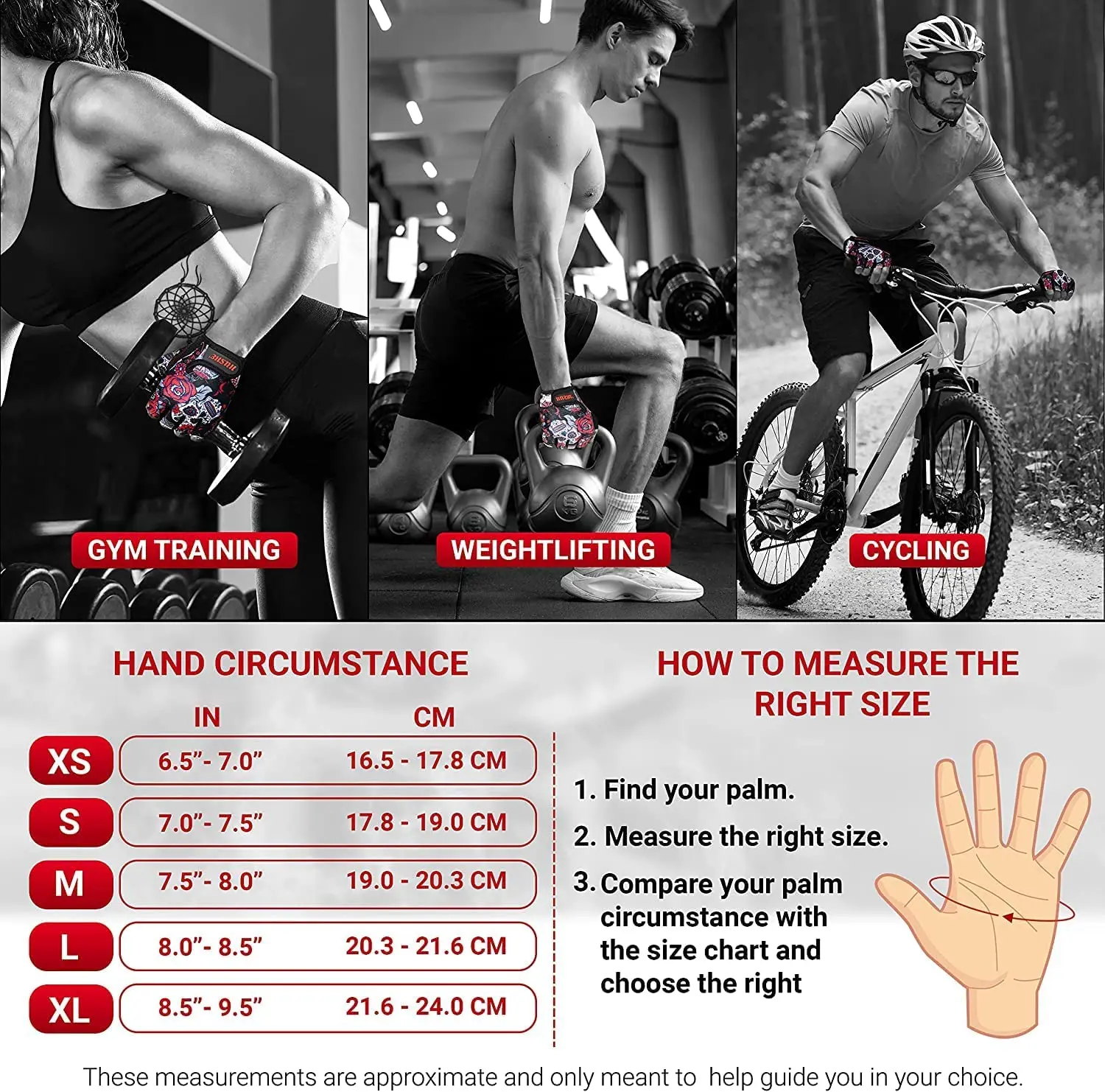 gym workout gloves custom finger less workout gloves