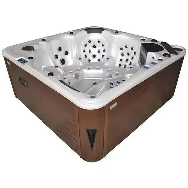 Hydrorelax новый продукт роскошная акриловая раковина гидромассажная Ванна для плавания на открытом воздухе спа-салон с джакузи и праздничная Массажная