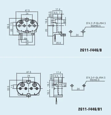 2G11-F446/B PBT поверхностный держатель лампы 2G11 компактный