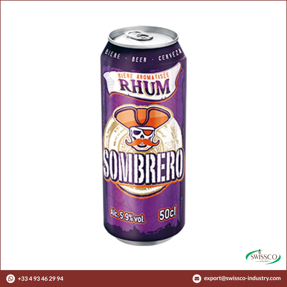 Smooth and Pure Taste Genuine Quality Sombrero Red French Beer in Can of 50CL for Wholesale Purchasers